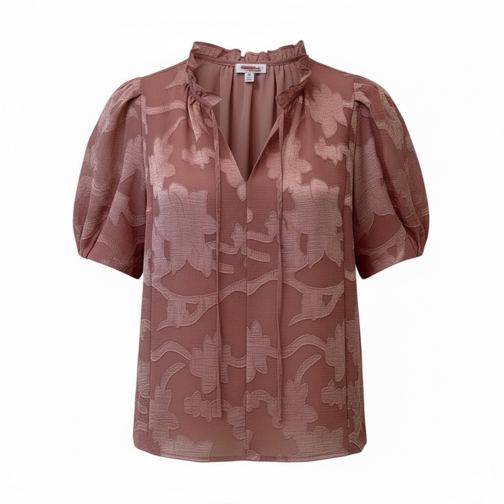 Current Air pink floral blouse, XS